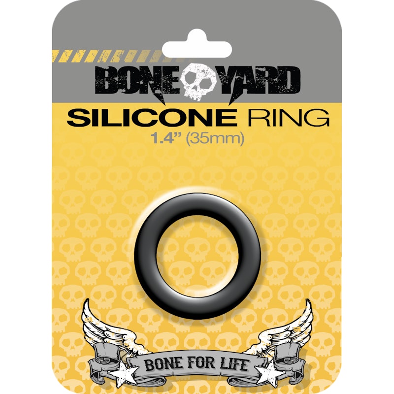 Boneyard Silicone Ring 35mm Black - Naughty by Nature Adult Store