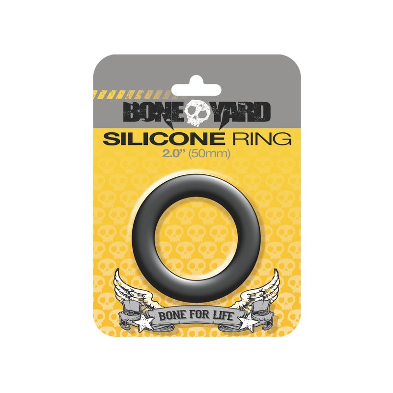Boneyard Silicone Ring 50mm Black