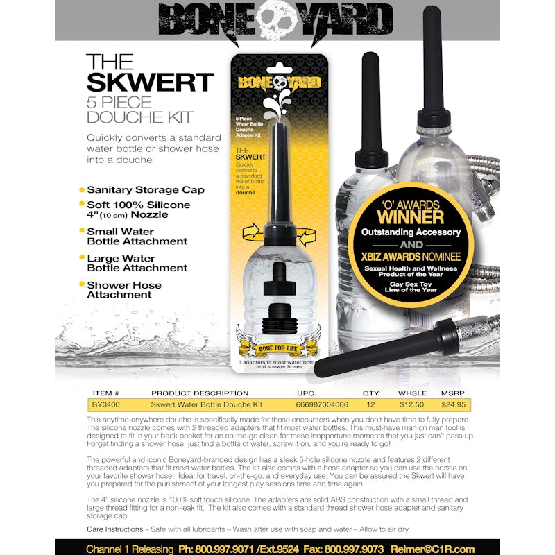 The Skwert 5 Pc Douche Kit Clamshell - Naughty by Nature Adult Store