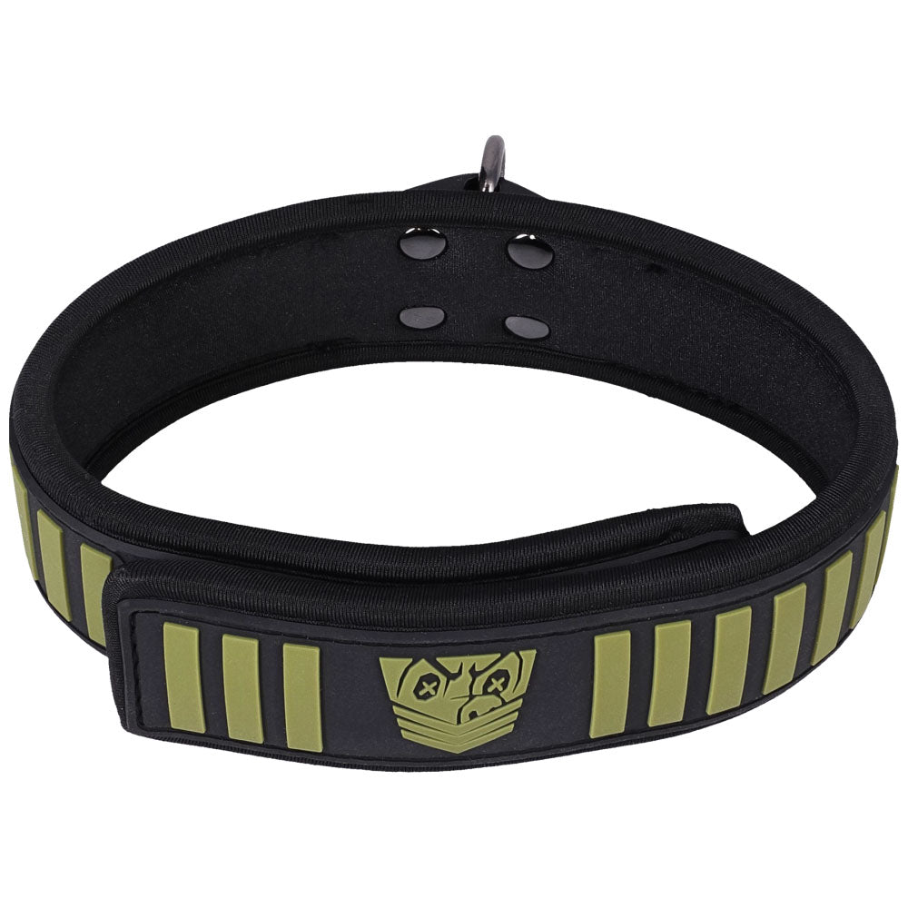 Fort Troff Tactical Collar and Leash Black Green Restraint
