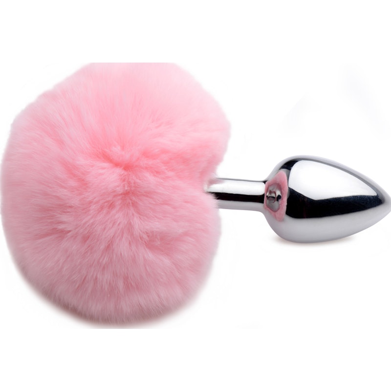 Fluffy Bunny Tail Anal Plug