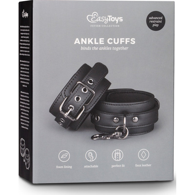 Ankle Cuffs Black - Naughty by Nature Adult Store