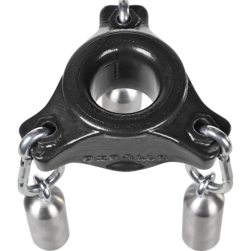 Slung Ballstretcher With 3 Carabiners Black - Naughty by Nature Adult Store