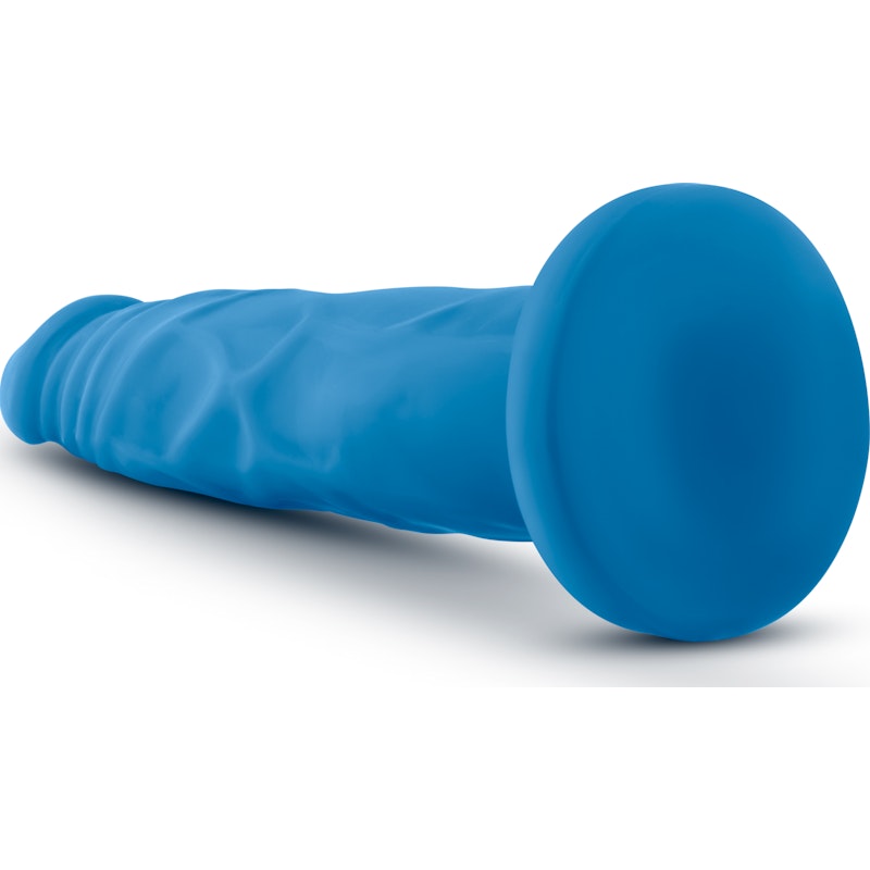 Neo Dual Density Cock 7.5in Neon Blue - Naughty by Nature Adult Store