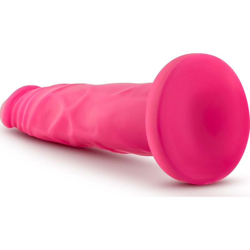 Neo Dual Density Cock 7.5in Neon Pink - Naughty by Nature Adult Store