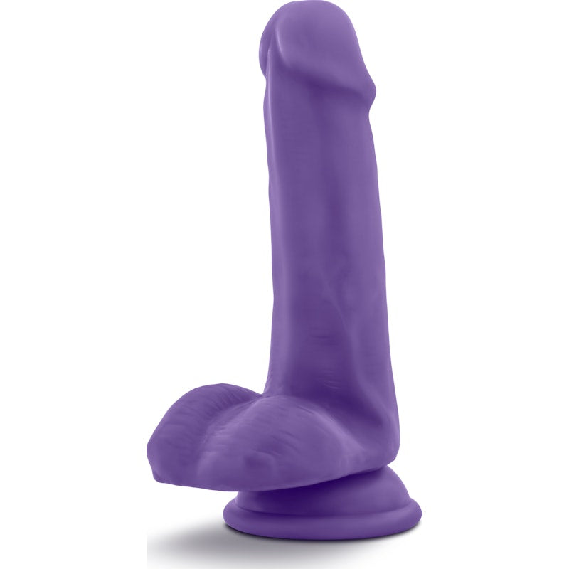 Au Naturel Bold Delight 6in Dildo Purple - Naughty by Nature Adult Store