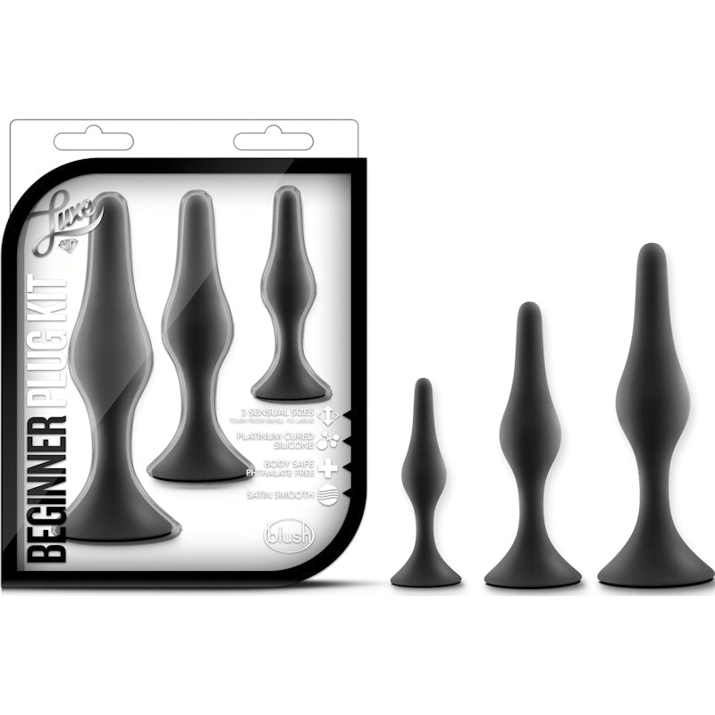 Luxe Beginner Plug Kit Black - Naughty by Nature Adult Store