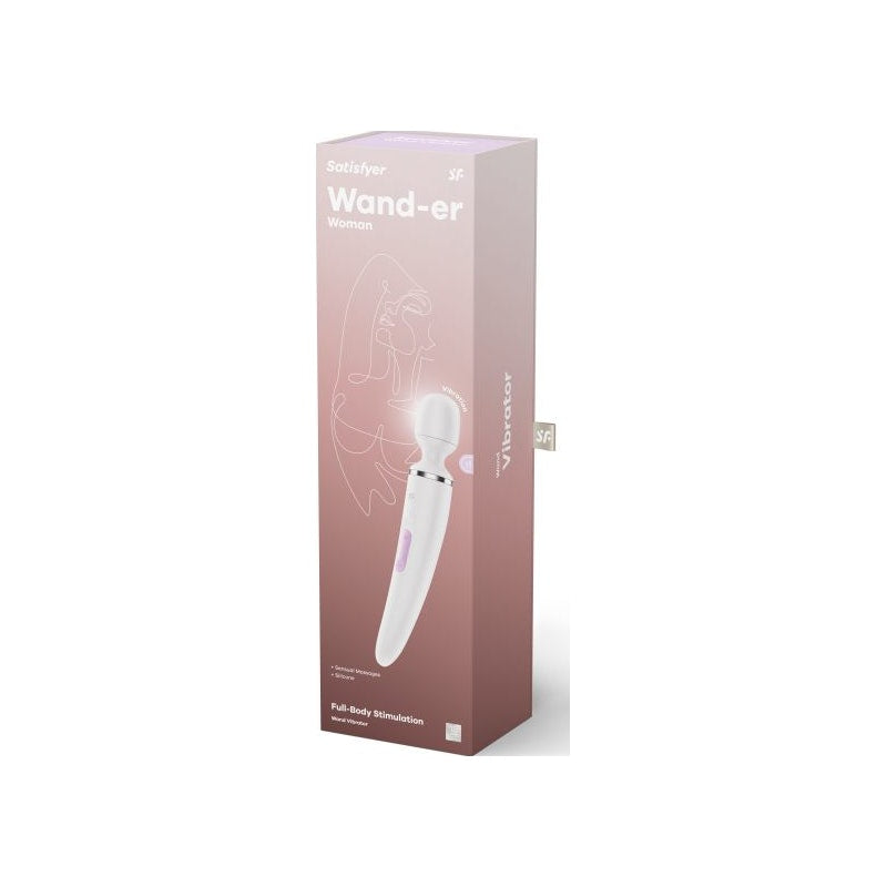 Satisfyer Wand-er Woman White - Naughty by Nature Adult Store