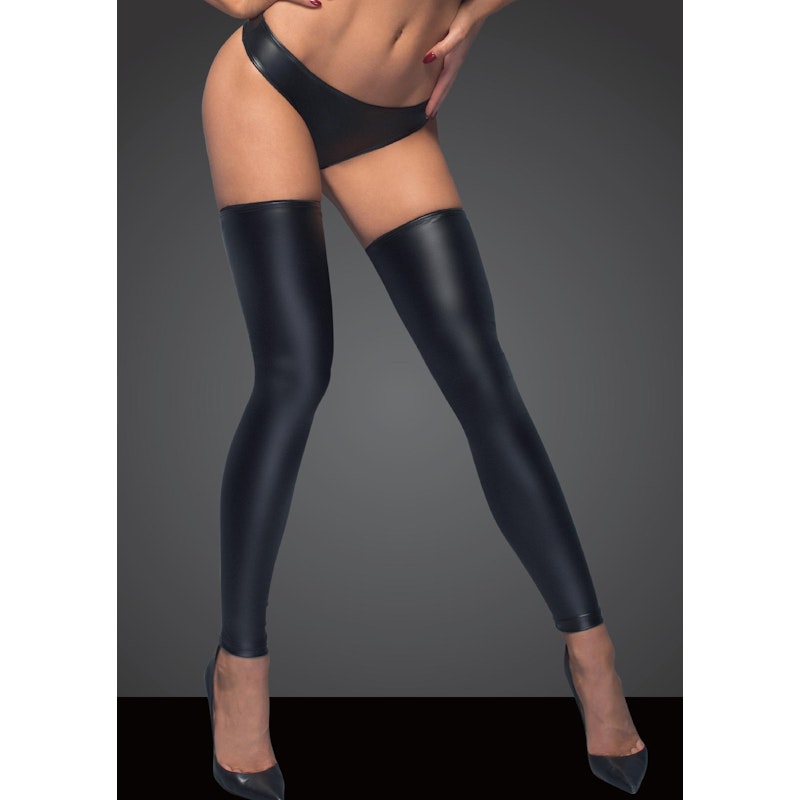 Power Wetlook Stockings And Panties With Silver Zipper - Naughty by Nature Adult Store