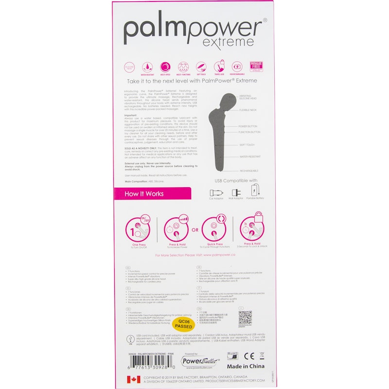 PalmPower Extreme Pink - Naughty by Nature Adult Store