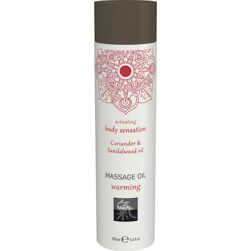 Shiatsu Massage Oil Warming Coriander And Sandalwood Oil 100ml - Naughty by Nature Adult Store
