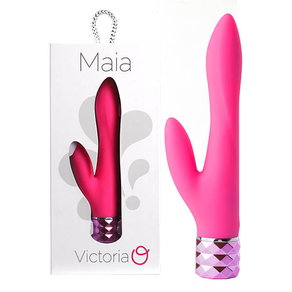 Maia Victoria - Pink 15.2 cm USB Rechargeable Rabbit Vibrator - Naughty by Nature Adult Store