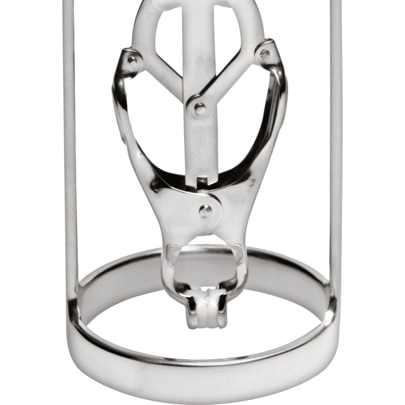 Stainless Steel Clover Clamp Nipple Stretcher - Naughty by Nature Adult Store