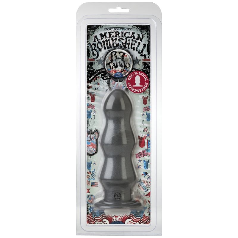 B-7 Tango 7in Anal Dildo Gun Metal - Naughty by Nature Adult Store