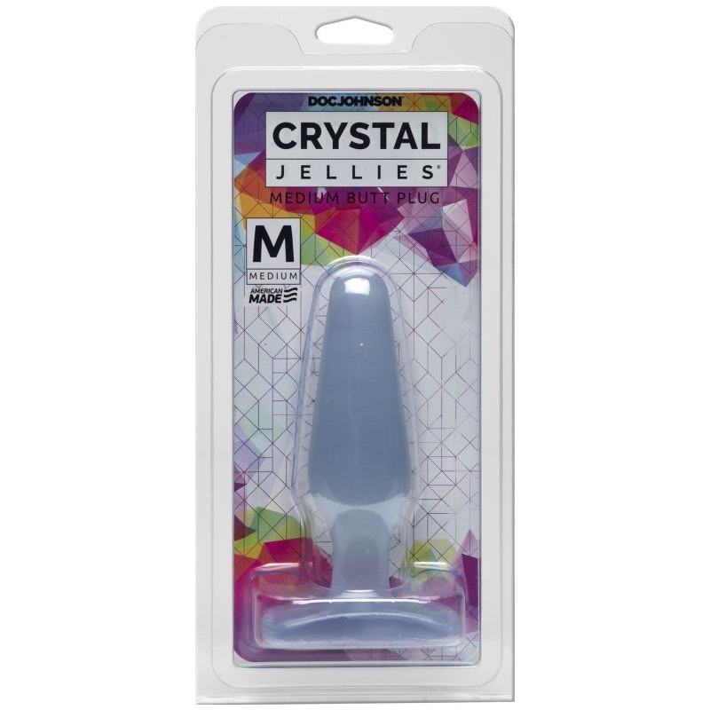 Medium Butt Plug Clear - Naughty by Nature Adult Store