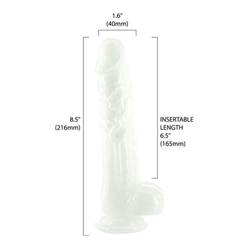 Pearl Dildo 8.5in Pearl White - Naughty by Nature Adult Store
