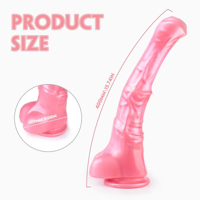 Duke Horse Dong w Balls Pink XXL