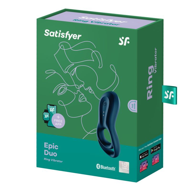 Satisfyer Epic Duo Cockring w Bluetooth Connect App