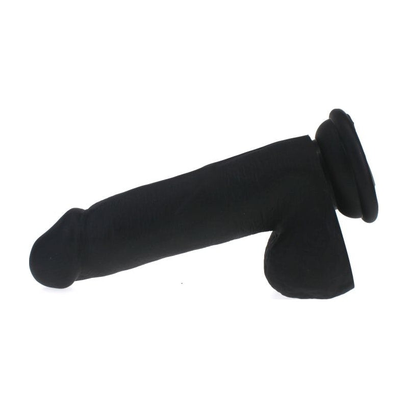 Thick Realistic Cock w Balls Black - Naughty by Nature Adult Store