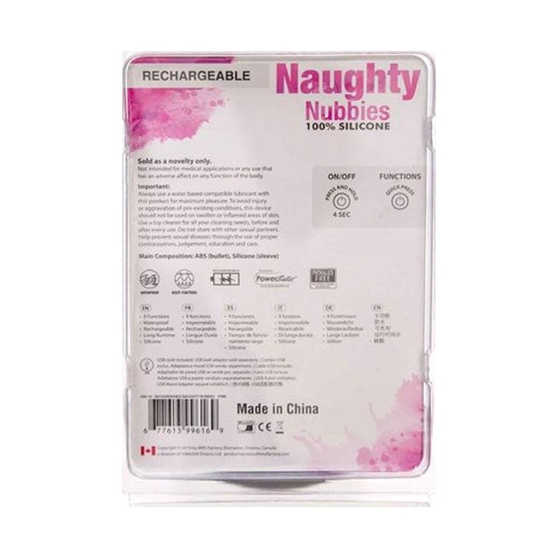 Naughty Nubbies Finger Vibe w Mini Powerbullet Pink - Naughty by Nature Adult Store