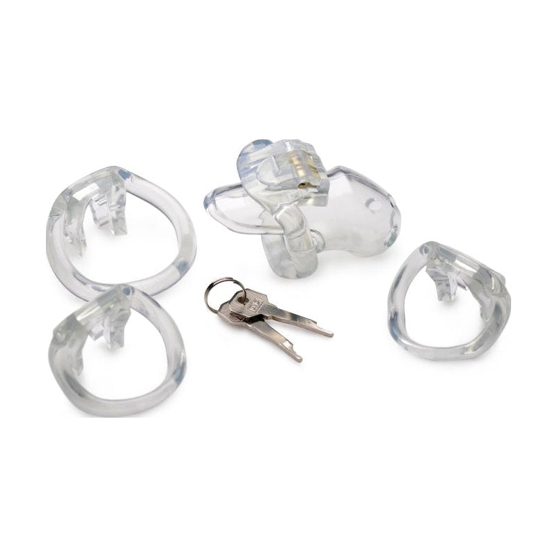 Clear Captor Chastity Cage Small - Naughty by Nature Adult Store