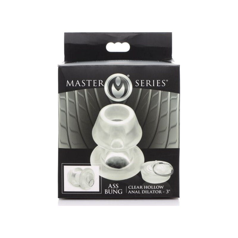 Ass Bung Clear Hollow Anal Dilator 3in Medium - Naughty by Nature Adult Store