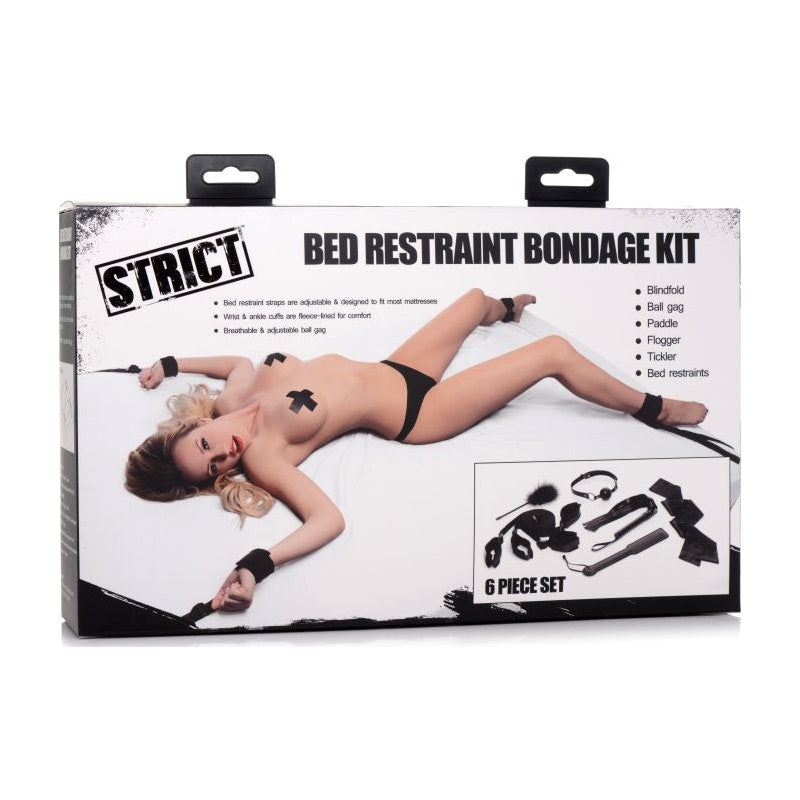 Bed Restraint Bondage Kit Black - Naughty by Nature Adult Store