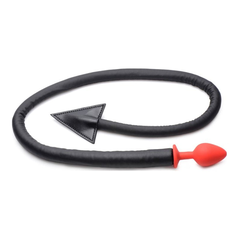 Devil Tail Anal Plug and Horn Set Black - Naughty by Nature Adult Store