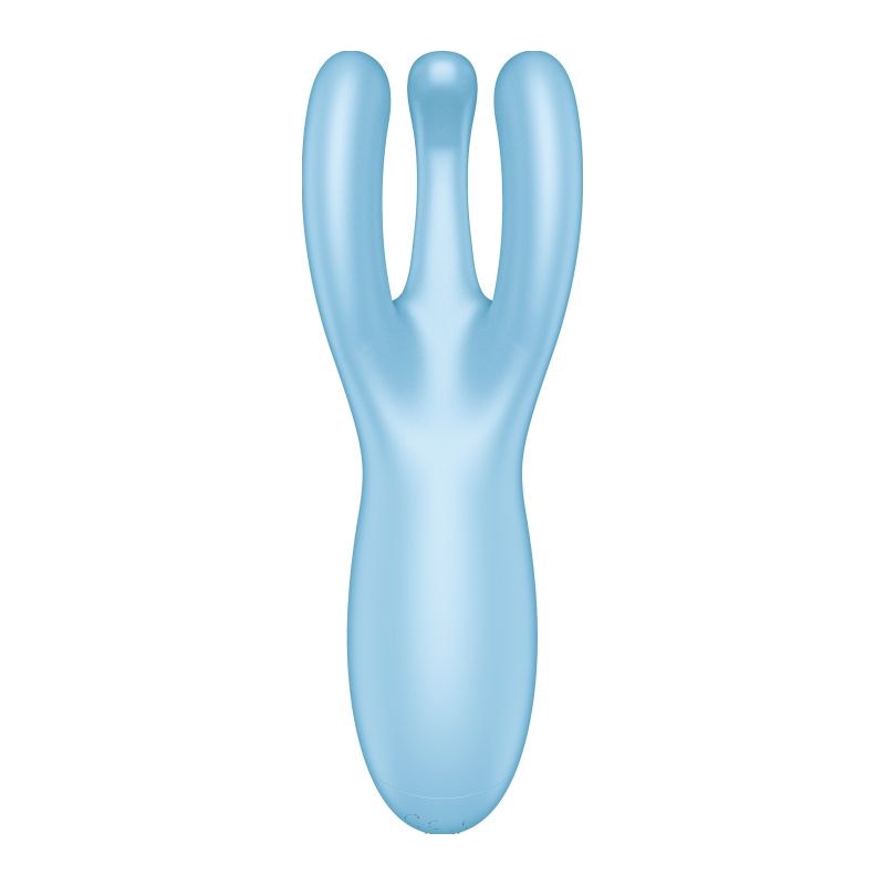 Satisfyer Threesome 4 Connect App Layon Vibrator Blue - Naughty by Nature Adult Store