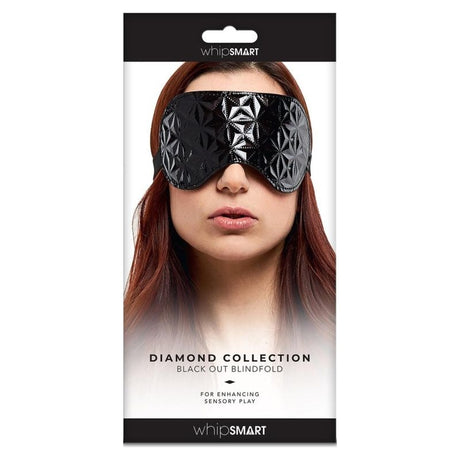Whip Smart Diamond Blindfold Black - Naughty by Nature Adult Store