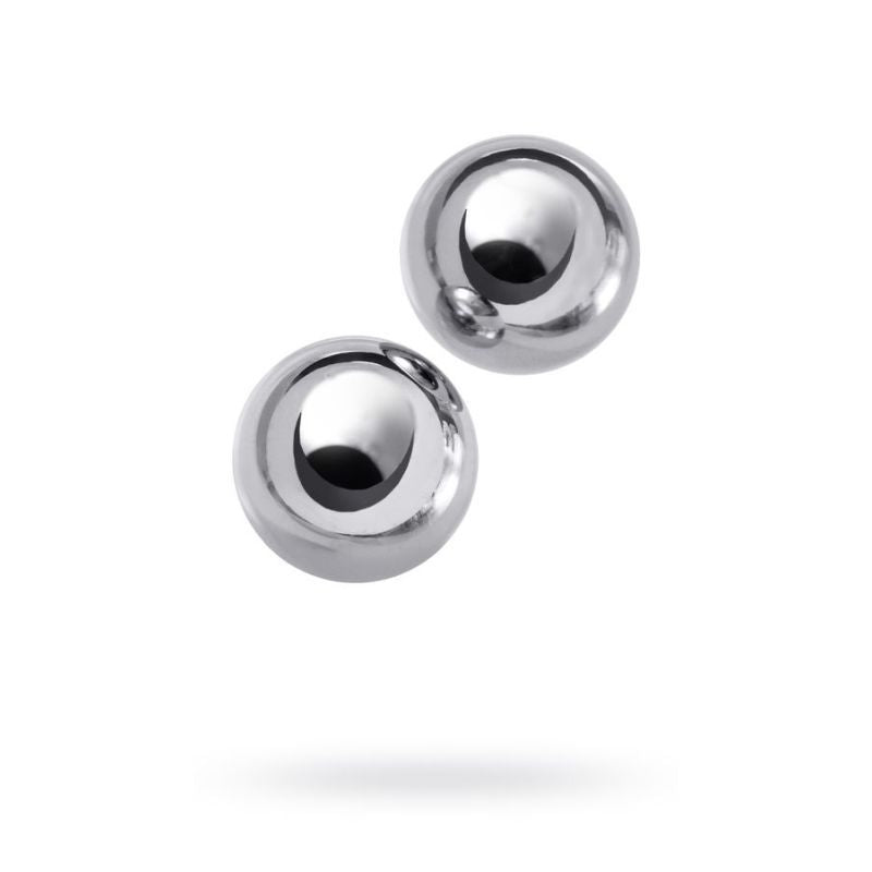 Silver Metal 2 Pc Vaginal Balls 25mm