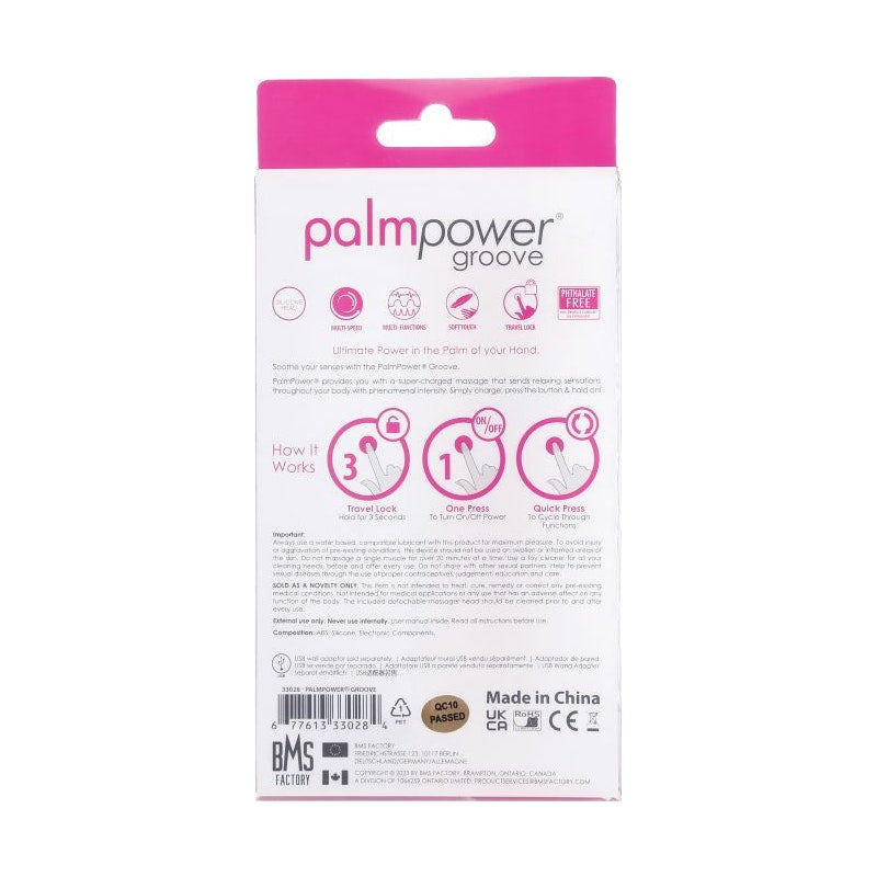 PalmPower Groove Mini Wand Fuchsia - Naughty by Nature Adult Store