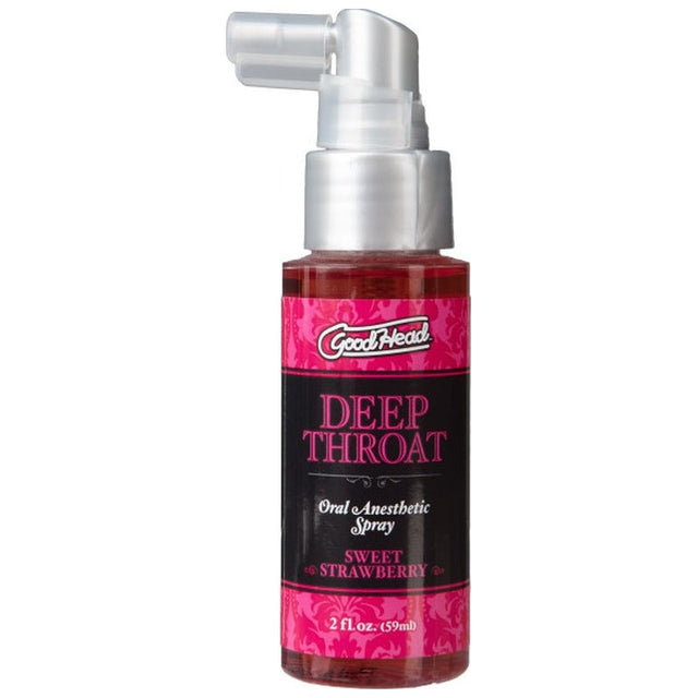 GoodHead Deep Throat Spray Strawberry 59ml - Naughty by Nature Adult Store