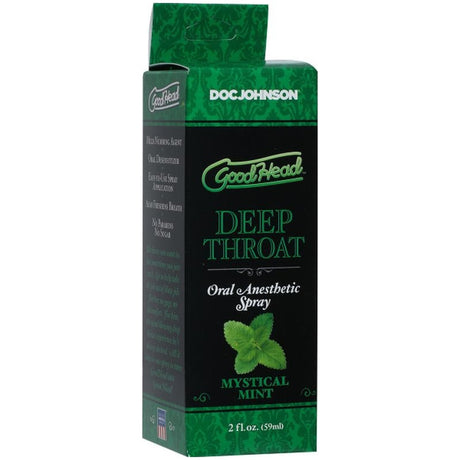 GoodHead Deep Throat Spray Mint 59ml - Naughty by Nature Adult Store