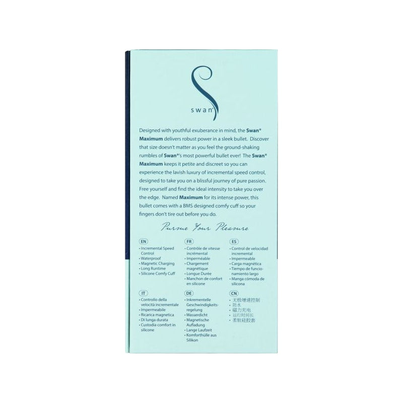 Maximum Comfy Cuff Rechargeable Bullet Blue - Naughty by Nature Adult Store