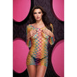Fencenet Rainbow Mini Dress - Naughty by Nature Adult Store