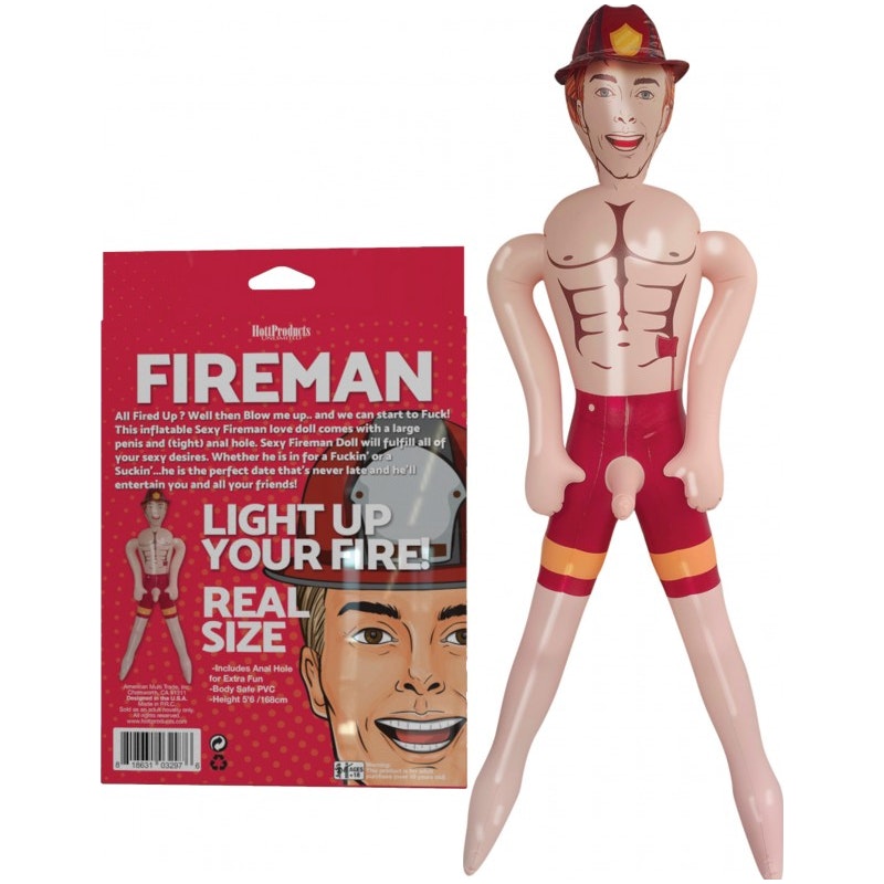 Fireman Inflatable Doll - Naughty by Nature Adult Store