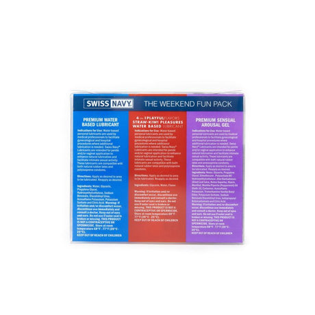Swiss Navy Weekend Fun Pack - Naughty by Nature Adult Store