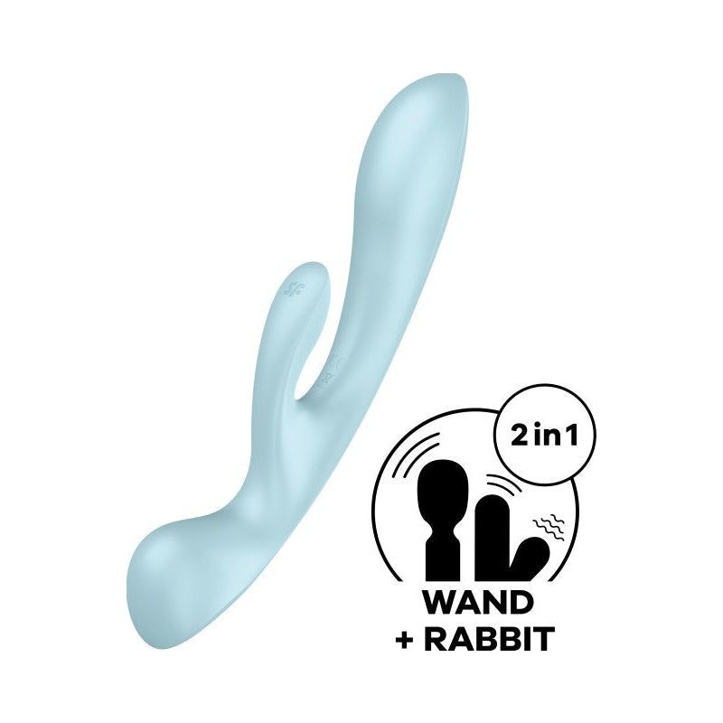 Satisfyer Triple Oh Light Blue - Naughty by Nature Adult Store
