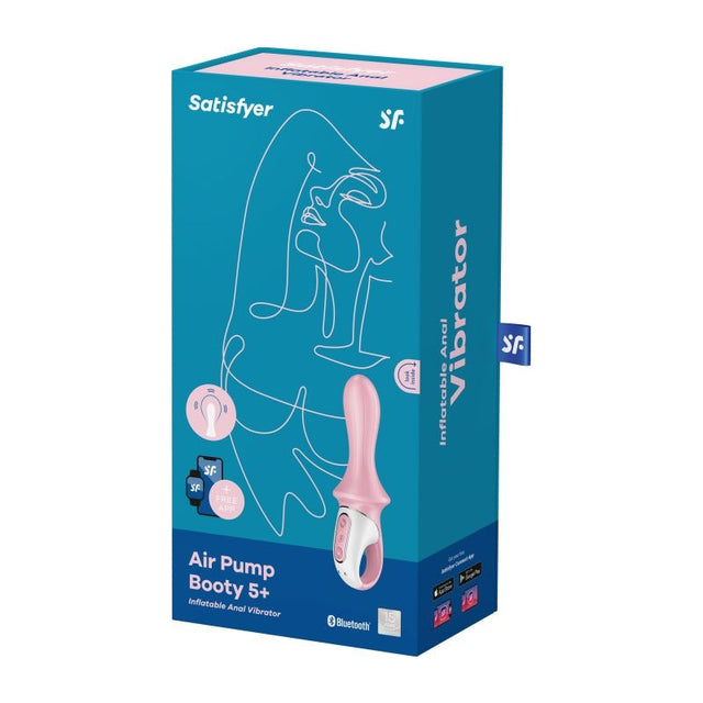 Satisfyer Air Pump Booty 5+ Red - Naughty by Nature Adult Store