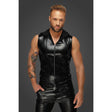 Snake Wetlook Sleeveless Zip-up Top with Sheer Hood - Naughty by Nature Adult Store