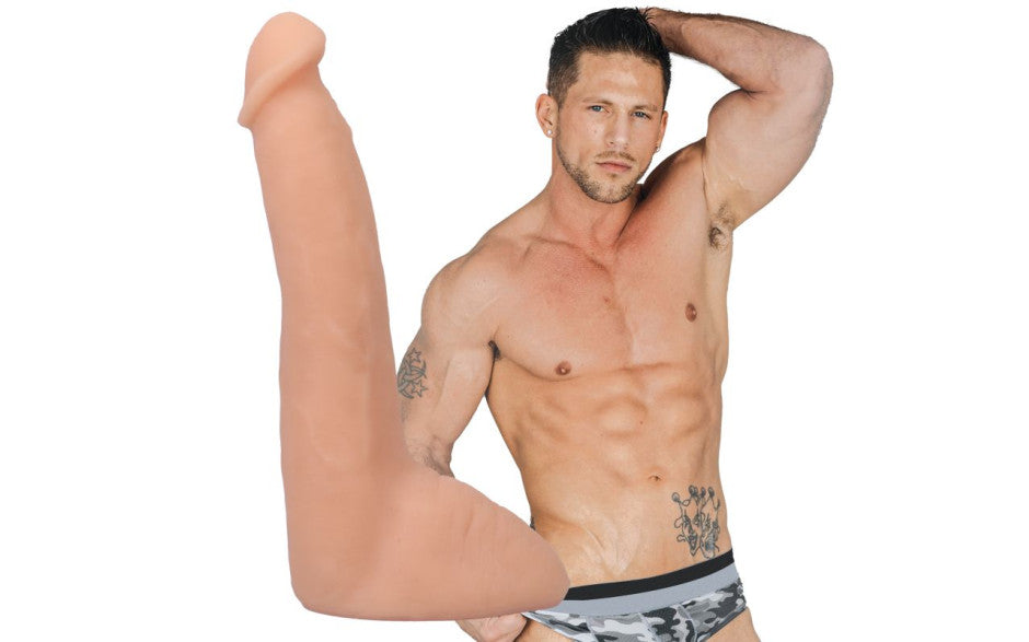 Roman Todd 8in Ultraskyn Cock w Removable Vac-U-Lock Suction Cup Vanilla - Naughty by Nature Adult Store