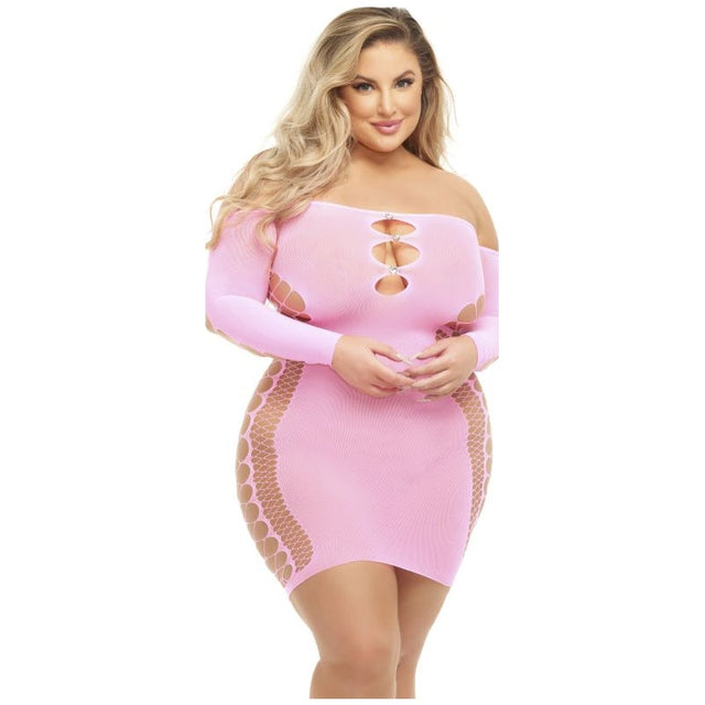 Diamond Drippin Dress Pink - Naughty by Nature Adult Store