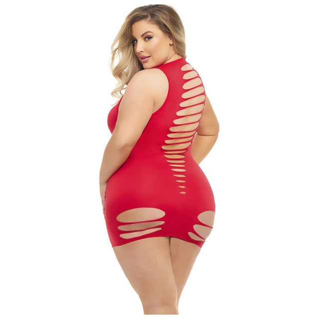 Cant Commit Dress Red - Naughty by Nature Adult Store