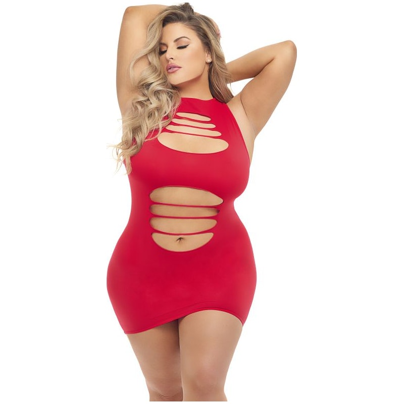 Cant Commit Dress Red - Naughty by Nature Adult Store