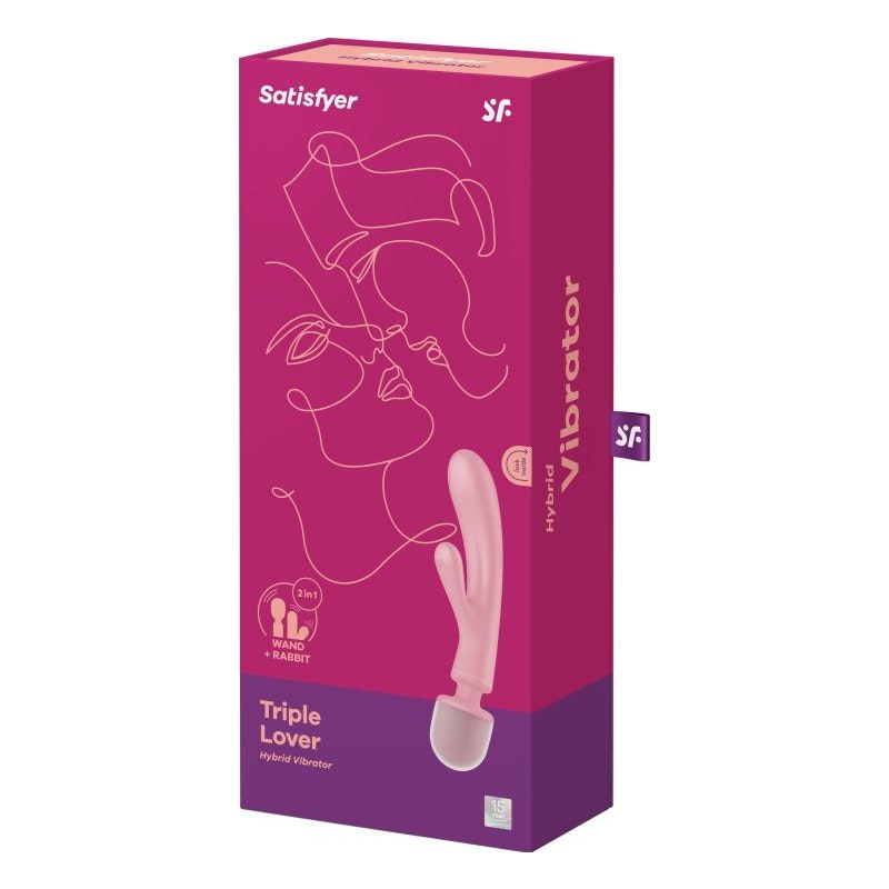 Satisfyer Triple Lover Pink - Naughty by Nature Adult Store