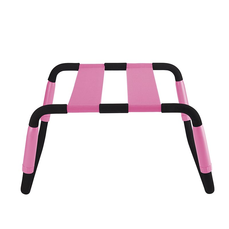Sex Chair Adjustable Height Pink PU Seat