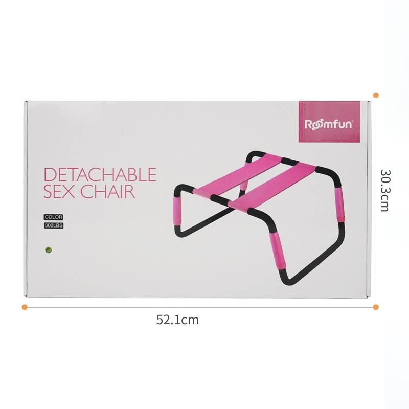Sex Chair Adjustable Height Pink PU Seat