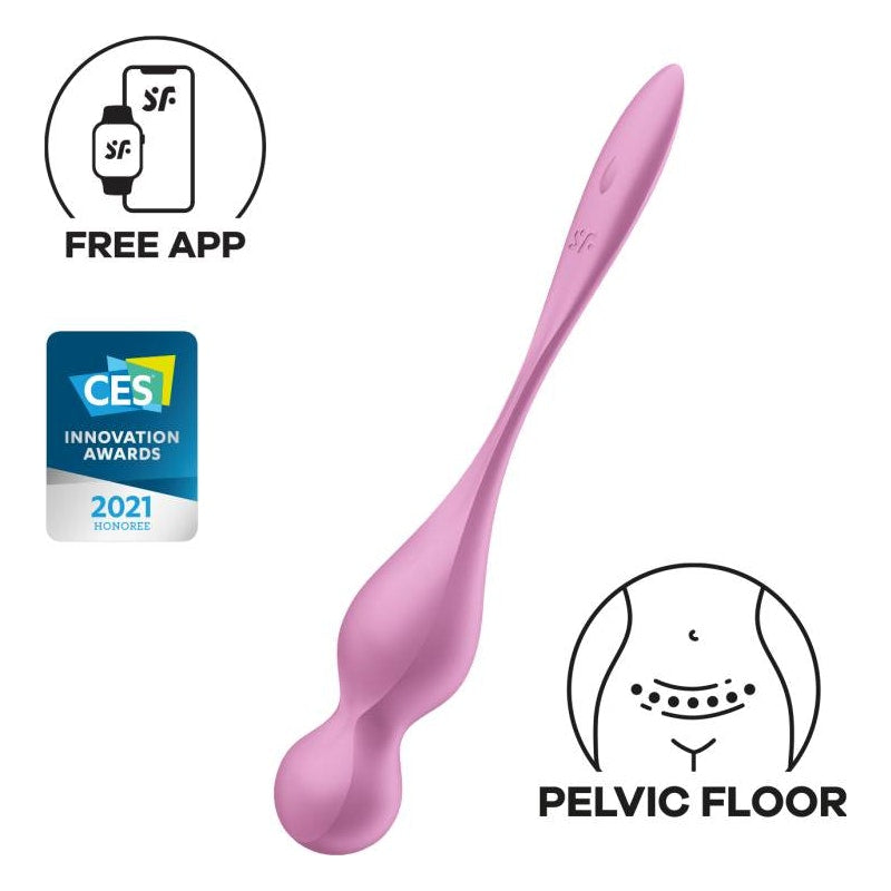 Satisfyer Love Birds 1 Kegel Pelvic Floor Trainer w Connect App Pink - Naughty by Nature Adult Store