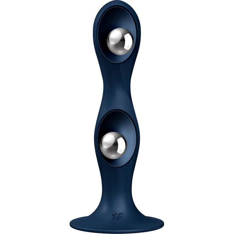 Satisfyer Double Ball-R Dildo Blue - Naughty by Nature Adult Store